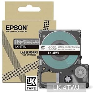 Epson Labelworks LK-6TBJ inktcartridge voor Epson LabelWorks LW-C610, 24 mm, transparant mat / zwart