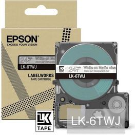 Epson LK-6TWJ Transparant, Wit
