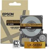 Epson - LK-5KBM - Etiketteringstape - Metallic Goud/Zwart - 18mm - 9m