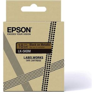 Epson LK-5SBM Zwart, Zilver