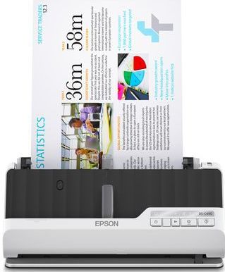 Epson DS-C490 Scanner met ADF + invoer voor losse vellen 600 x 600 DPI A4 Zwart, Wit