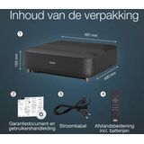 Epson - EpiqVision Ultra EH-LS650B - Beamer - Zwart - 4K PRO-UHD - Laser