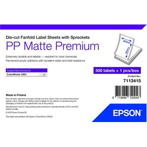 Epson 7113415 printeretiket Wit Zelfklevend printerlabel