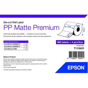 Epson 7113421 printeretiket Wit Zelfklevend printerlabel