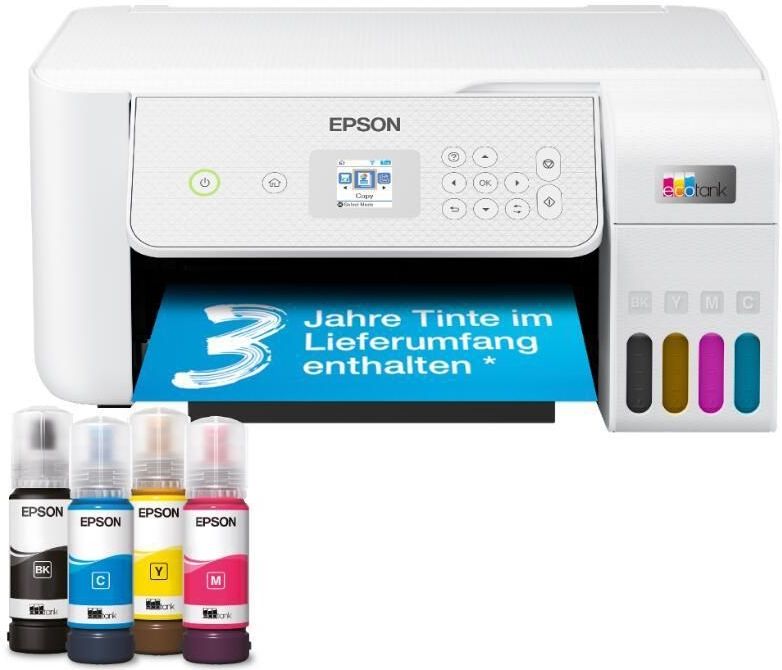 Epson EcoTank ET-2876 - All-in-One Inkttank Printer - Inclusief tot 3 jaar inkt - Wit