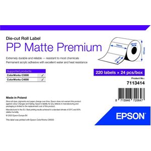 Epson 7113414 printeretiket Wit Zelfklevend printerlabel