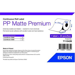 Epson - PP Matte Label Prem Continuous - Etikettenrol - 5,1 cm x 29 m - Polypropyleen