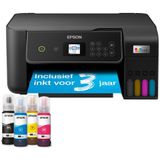 Epson - EcoTank ET-2875 - A4-Inkjetprinter - Zwart - Hervulbare Inkttanks