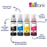Epson - EcoTank ET-2875 - A4-Inkjetprinter - Zwart - Hervulbare Inkttanks