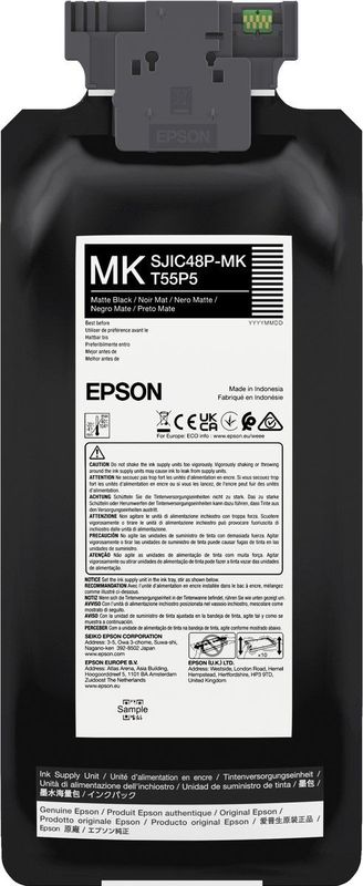 Epson - SJIC48P-MK - Inktcartridge - Zwart - 480 ml