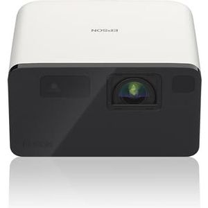 Epson EF-21W Mini Smart Laser Projector | Full HD Laserprojector, Perfect voor Home Entertainment, 1920 x 1080p, 5W Bluetooth Luidsprekers, 1000 Lume, Google TV | 150"", Wit