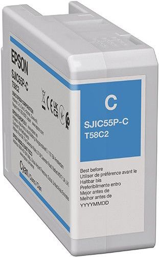 Epson - Inkt - Cyan - 80ml - Voor ColorWorks CW-D6000/6500