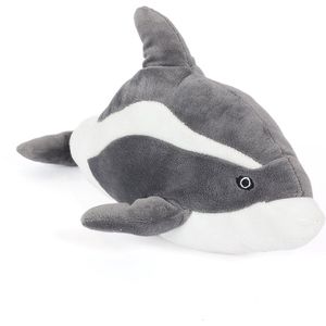 Pluche Knuffel - Dolfijn - Grijs - 35 cm