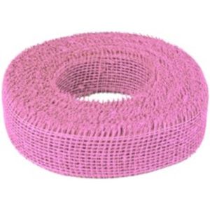 Jute lint - Jute band - Jute op rol - ROZE - 5 cm breed - Jute op rol - Jute band - Juteband - Lint - ROZE - 40 meter!