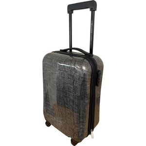 Leonardo Handbagage Koffer 51x31x20 - Hardcase - Cijferslot - Reiskoffer - Lichtgewicht koffer - Grey