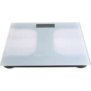 Deluxa Weegschaal - Personenweegschaal - Inclusief batterijen - Wit - Met Temperatuurmeter