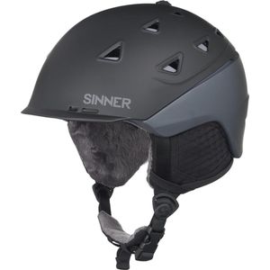 Sinner Stoneham Unisex Skihelm - Matte Black/Grey - L/60 cm