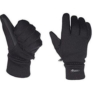 Sinner Banff Gebreide handschoenen, uniseks, zwart.