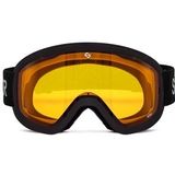 Estes Skibril - Mat Zwart - Oranje Lens
