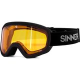 Estes Skibril - Mat Zwart - Oranje Lens