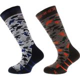 Sinner - Skisok - Camo - Gemêleerd - 2 Paar