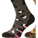 Sinner - Women Placed Animal Double Pack - Skisokken - Bruin