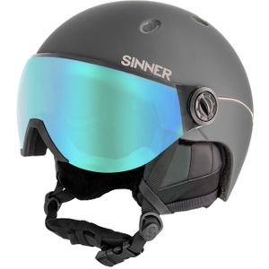 Sinner Titan Visor skihelm - Mat Donkergrijs - 52-54 cm