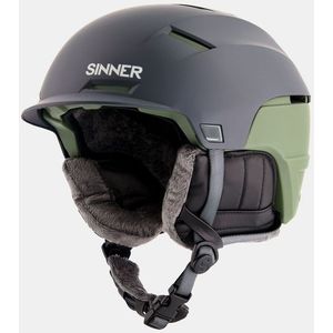 Sinner Beartooth-Matte Moss Green/Grey-M (55-58) helm, volwassenen, uniseks, meerkleurig (meerkleurig)
