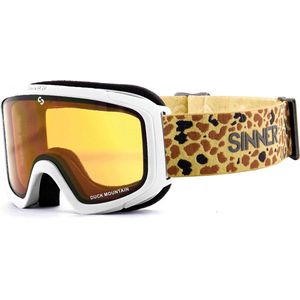 Skibril Sinner Junior Duck Mountain Matte White Double Full Gold Mirror