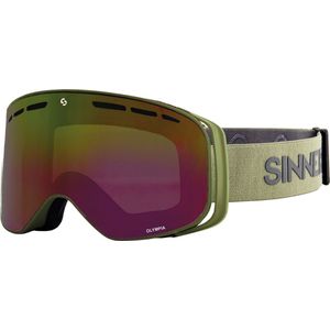 Sinner Olympia skibril - Mat Groen - Rode lens
