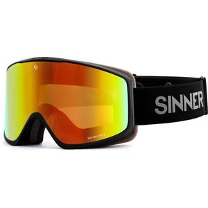 Skibril Sinner Sin Valley S Matte Black Double Orange Oil + Double Pink