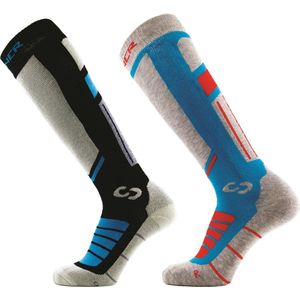 Sinner - Pro Socks II Double Pack - Sportsokken - Sea Blue / Black