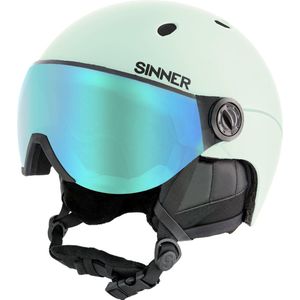 SINNER - TITAN VISOR SKIHELM - Mat Lichtgroen - Unisex - Maat 53