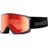 Sinner Sin Valley Skibril - Grijs + GRATIS EXTRA LENS | Categorie 3