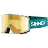 Sinner Sin Valley S Skibril 2023 - Groen + GRATIS EXTRA LENS | Categorie 3