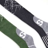 SINNER - MEN SKI SOCKS MOUNTAIN DOUBLE PACK - GREEN/BLACK - Unisex - Maat 36-38