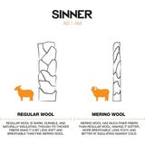 SINNER - SKI SOCKS MERINO SINGLE PACK - SAND - Unisex - Maat 36-38