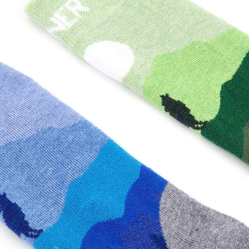 SINNER - KIDS SOCKS WILDLIFE DOUBLE PACK - BLUE/GREEN - Unisex - Maat 23-26