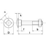 Kelfort - Slotbouten - Gegalvaniseerd - M10 x 170 mm - Kwaliteit 4.6