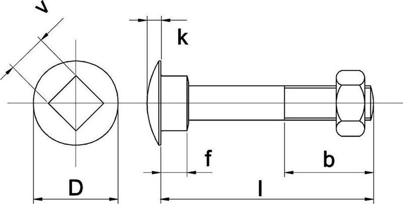 Kelfort - Slotbouten - Gegalvaniseerd - M10 x 170 mm - Kwaliteit 4.6