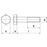 Zeskantbout M30x300mm galvanisch verzinkt - 5 stuks