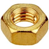 Moer - Din934 M16 - Messing - 50 Stuks - Bewerking Blank