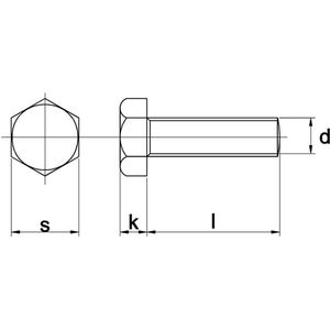 M 20X90 FZB stålsætskrue 8.8 - (25 stk.)