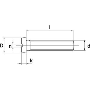 Kobout - Metaalschroef - RVS A4 - M5x16 mm - 500 stuks