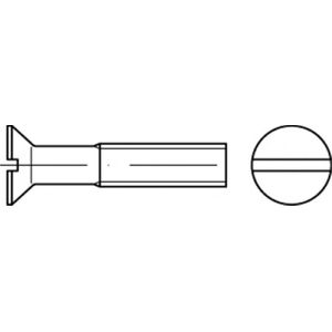 Metaalschroef Din963 M6X25Mm Pk Messing - 200 Stuks