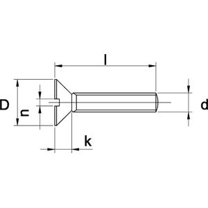 Schroeven - Verzonkenkop - Messing - Blank - DIN 963