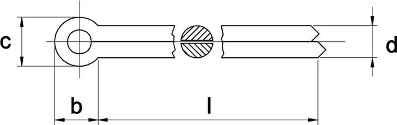Splitpen 2x45mm Verzinkt DIN94 - 1000 stuks