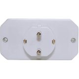 Q-link - Verloopstekker - Drieweg - Geaard - Wit