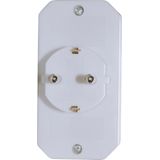 Q-link - Verloopstekker - Drieweg - Geaard - Wit