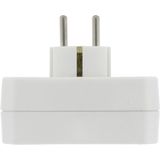 Q-link - Verloopstekker - Drieweg - Geaard - Wit